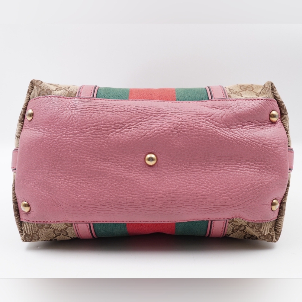 Gucci Pink and Beige Tote Bag - Picture 13 of 16
